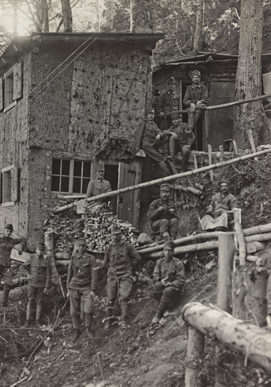 Album "Meine weltkriegs - Erinnerungen South-West Front (Carinthia, Italie, South Tyrol) 31/03/1915-12/11/1918 - Josef Zohles Wien": camp militaire - Josef Zohles