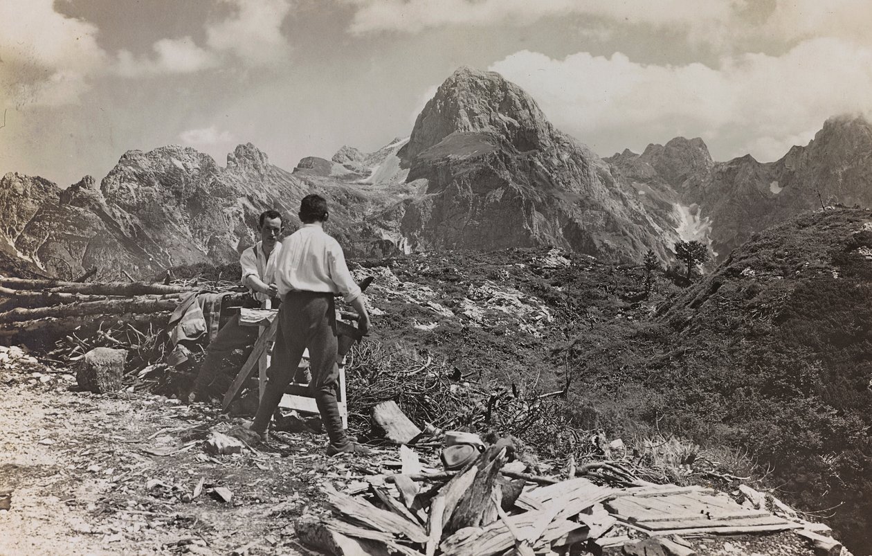 Album Meine weltkriegs - Souvenirs du front sud-ouest (Carinthie, Italie, Tyrol du Sud) 31.03.1915 - Josef Zohles