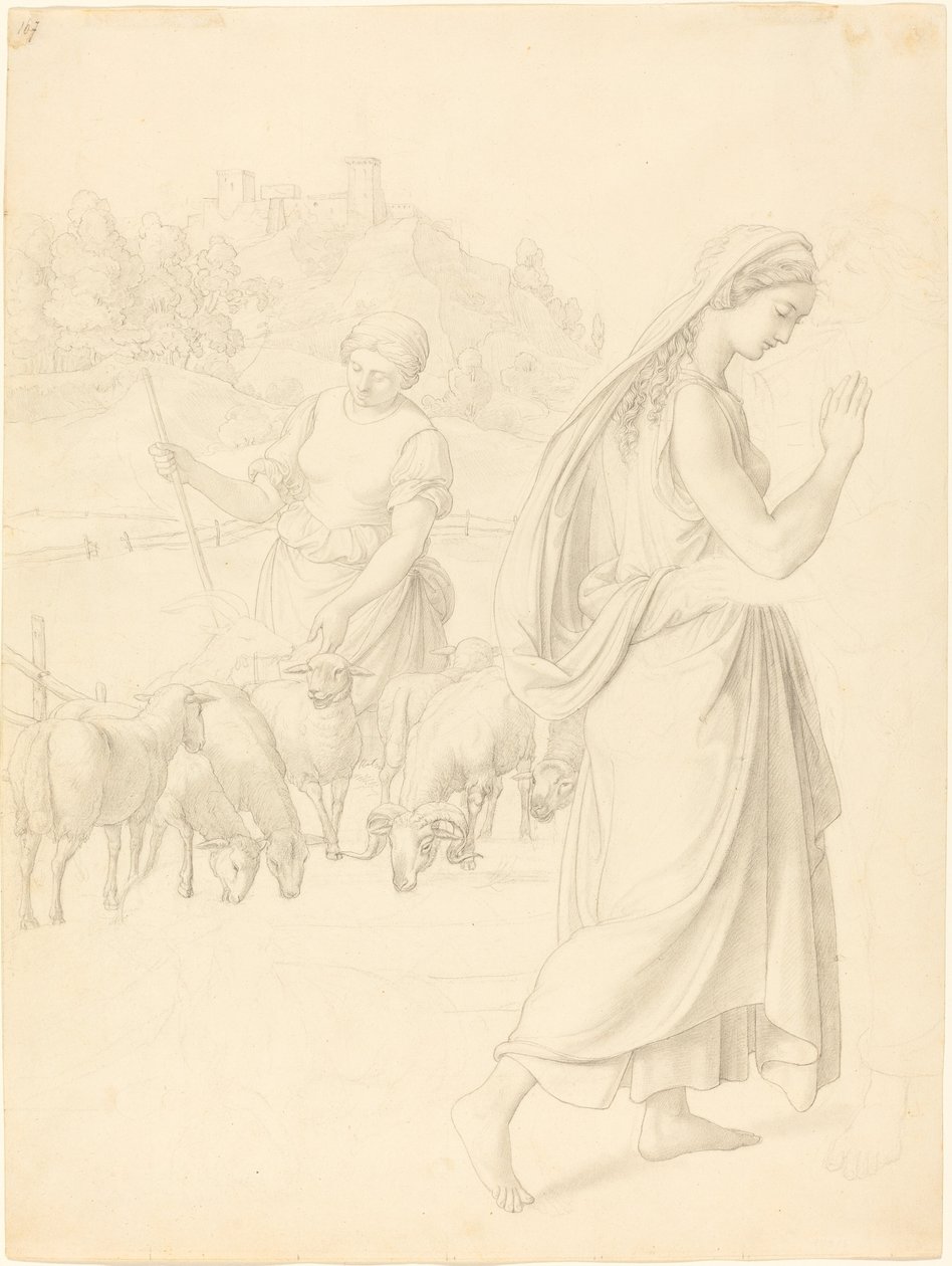 La rencontre de Jacob et Rachel - Josef von Führich