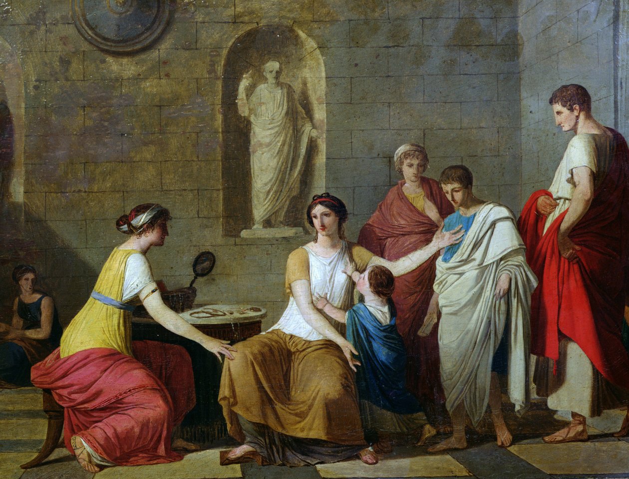 La Mère des Gracques, vers 1780 (détail) - Joseph Benoît Suvée