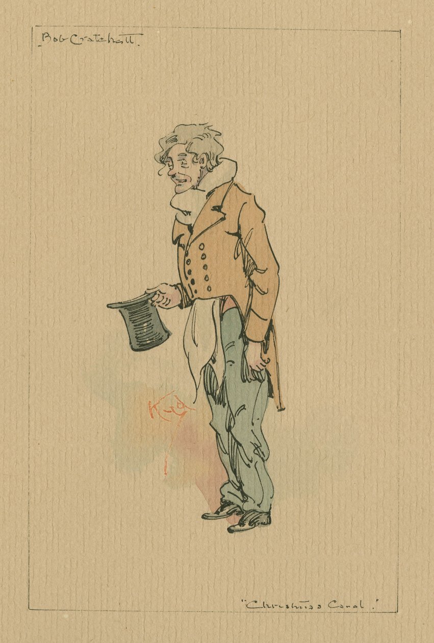 Bob Cratchit - Un chant de Noël, vers 1920 - Joseph Clayton Clarke