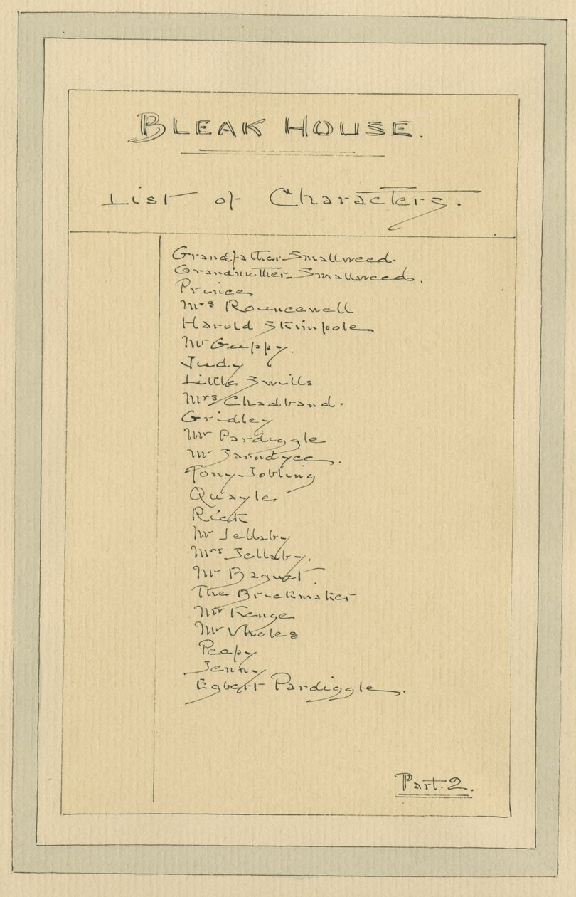 Liste des Personnages, vers 1920s - Joseph Clayton Clarke