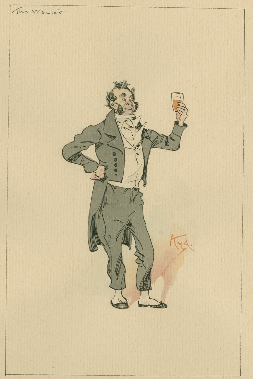 Le Serveur, vers les années 1920 - Joseph Clayton Clarke