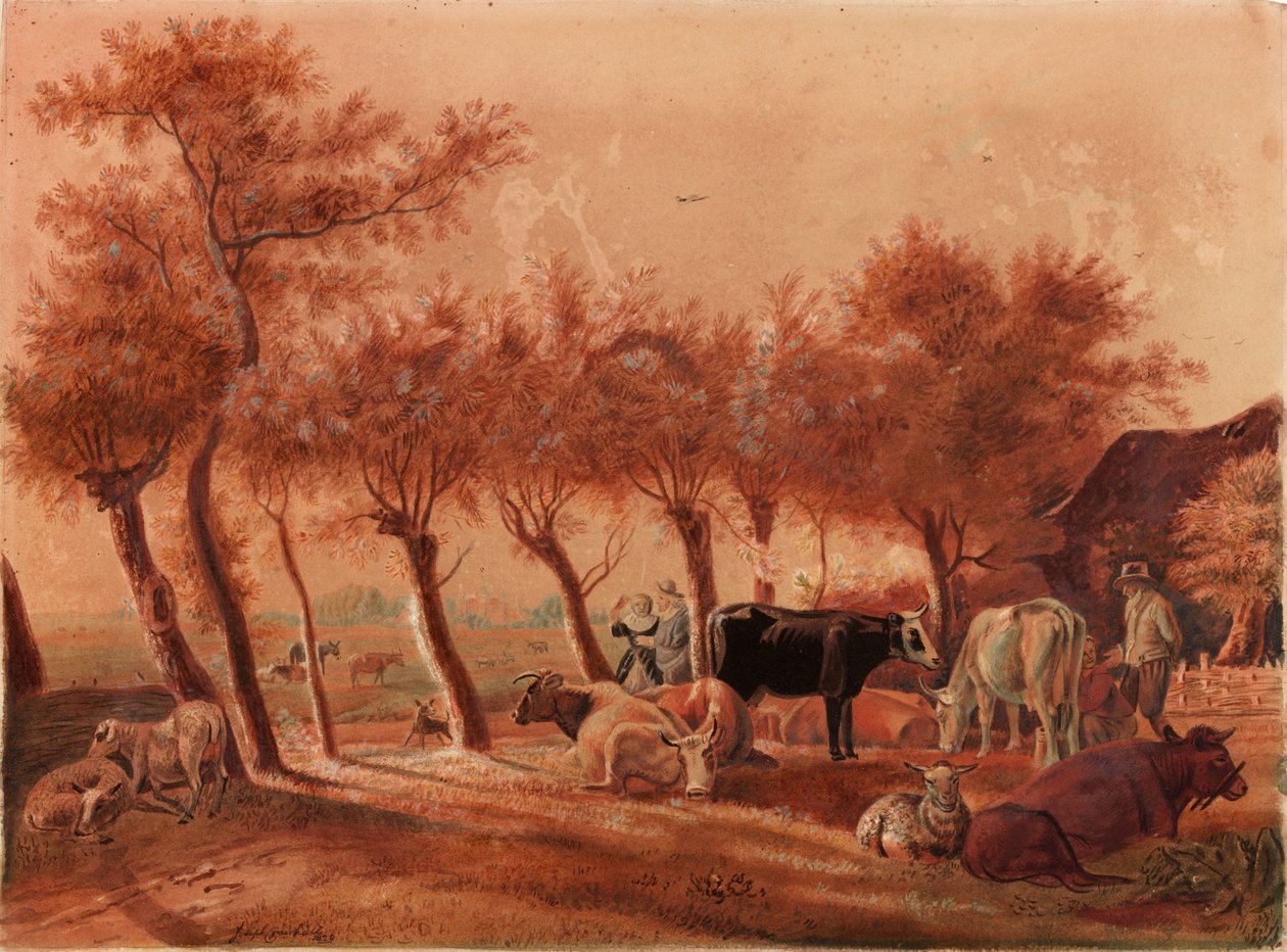 Scène pastorale - Joseph Crawhall