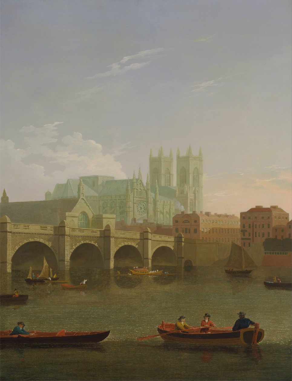 Abbaye de Westminster et pont - Joseph Farington