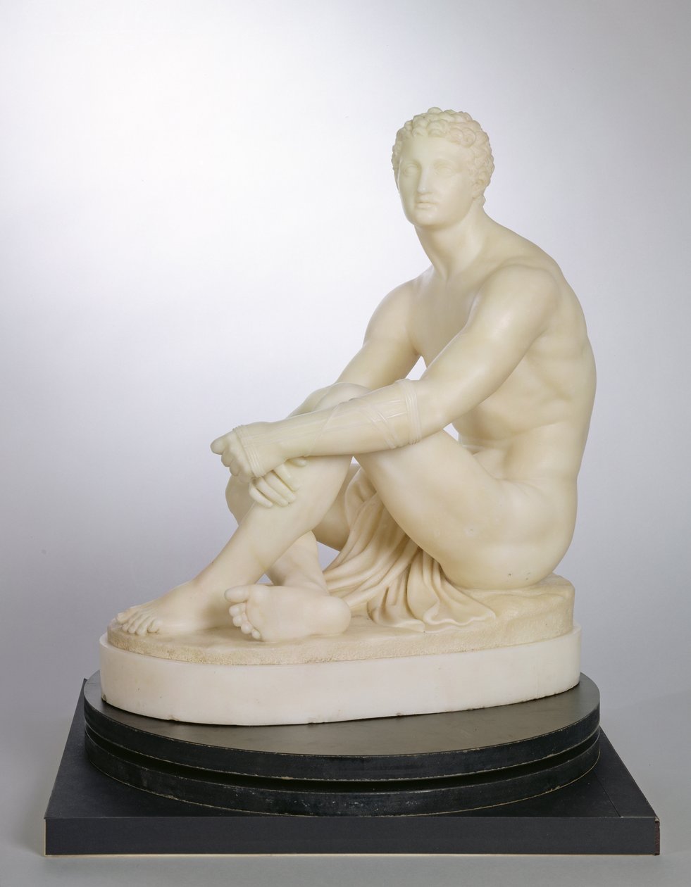 Un boxeur grec attendant son tour, c.1838 - Joseph Gott