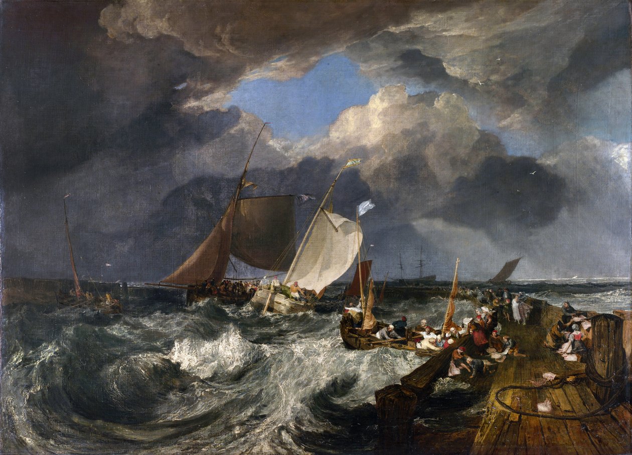 Jetée de Calais : Un paquebot anglais arrivant, 1803 - Joseph Mallord William Turner