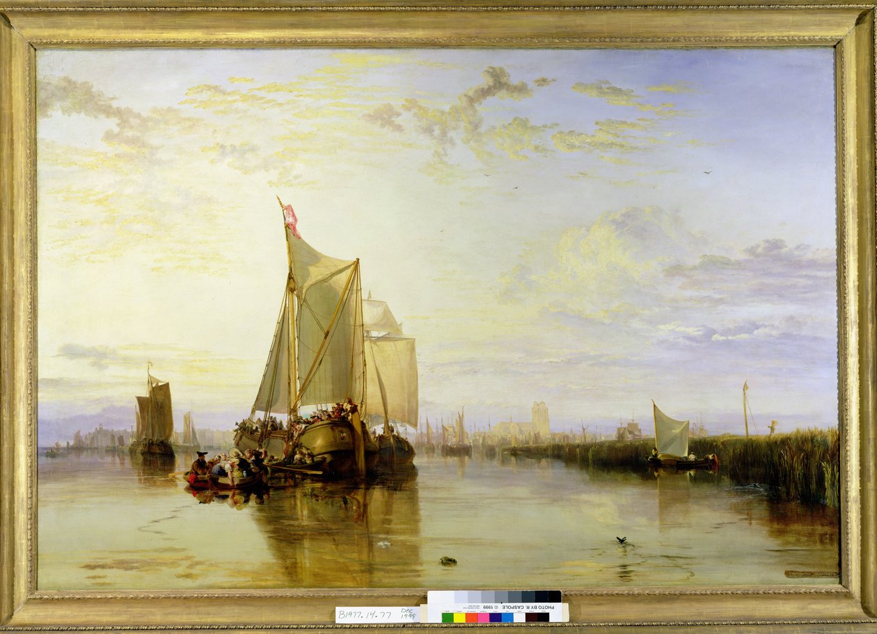 Dort ou Dordrecht : Le Packet-Boat de Dort de Rotterdam Calmé, 1817-18 - Joseph Mallord William Turner