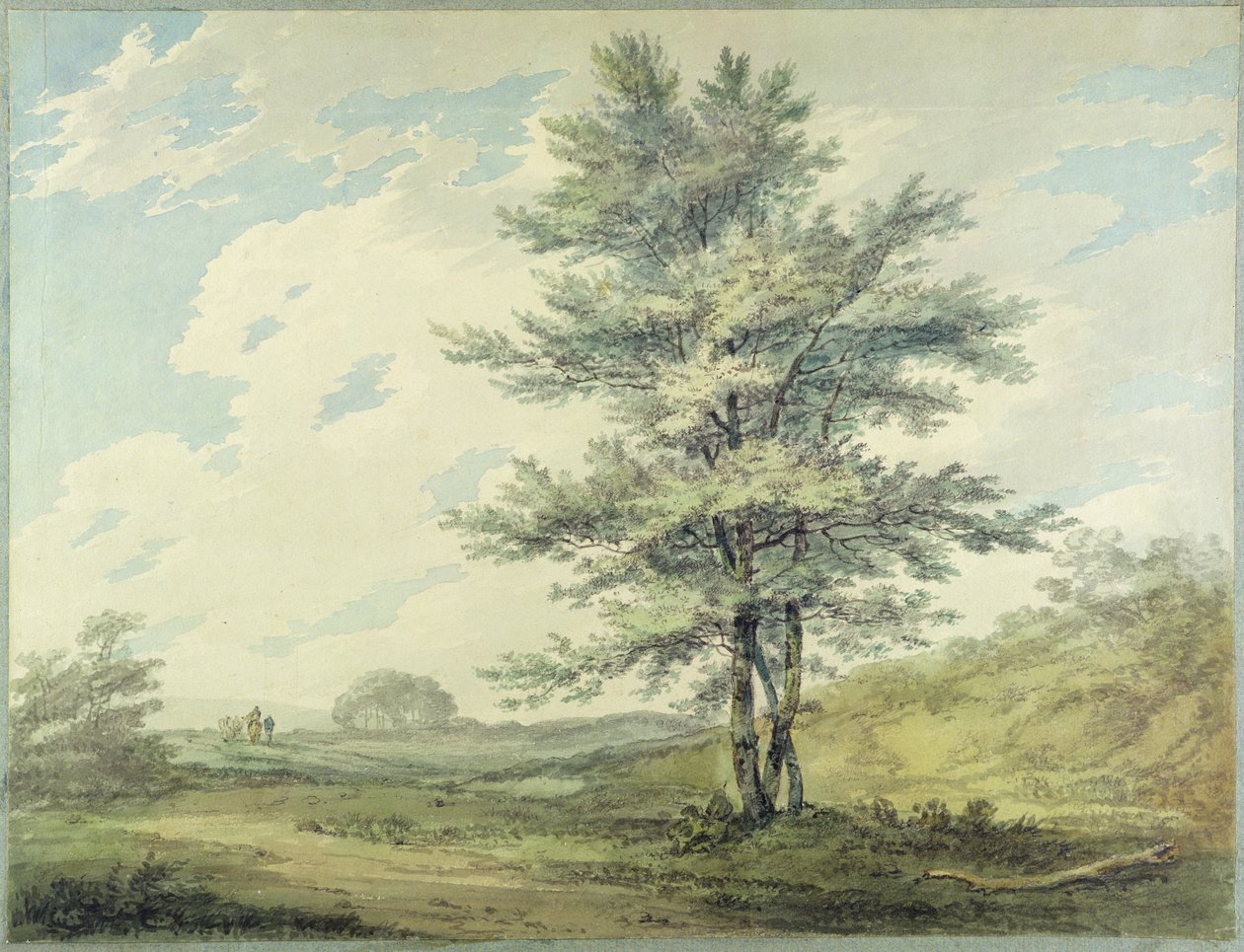 Paysage avec arbres et figures, vers 1796 - Joseph Mallord William Turner