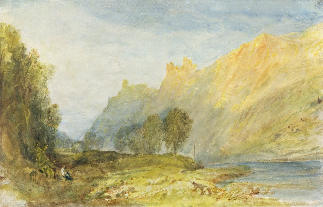 No.1520 Bruderburgen sur le Rhin, 1817 - Joseph Mallord William Turner