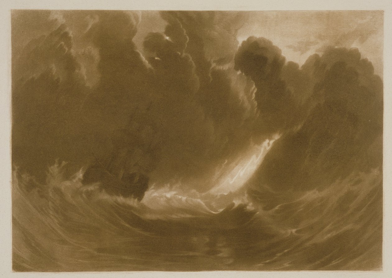 Navire dans une tempête, du 