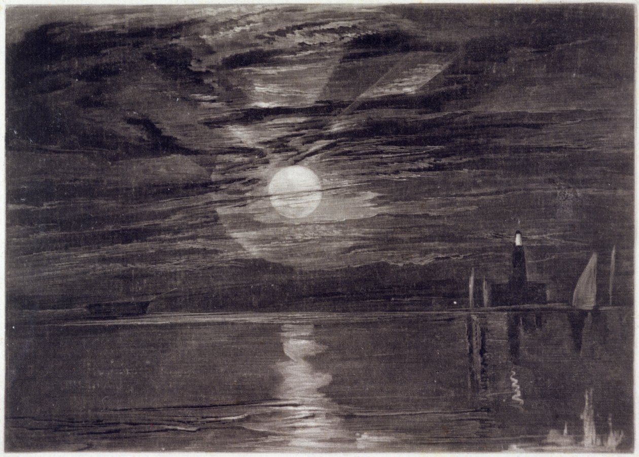 Phare de Shields, vers 1825 - Joseph Mallord William Turner