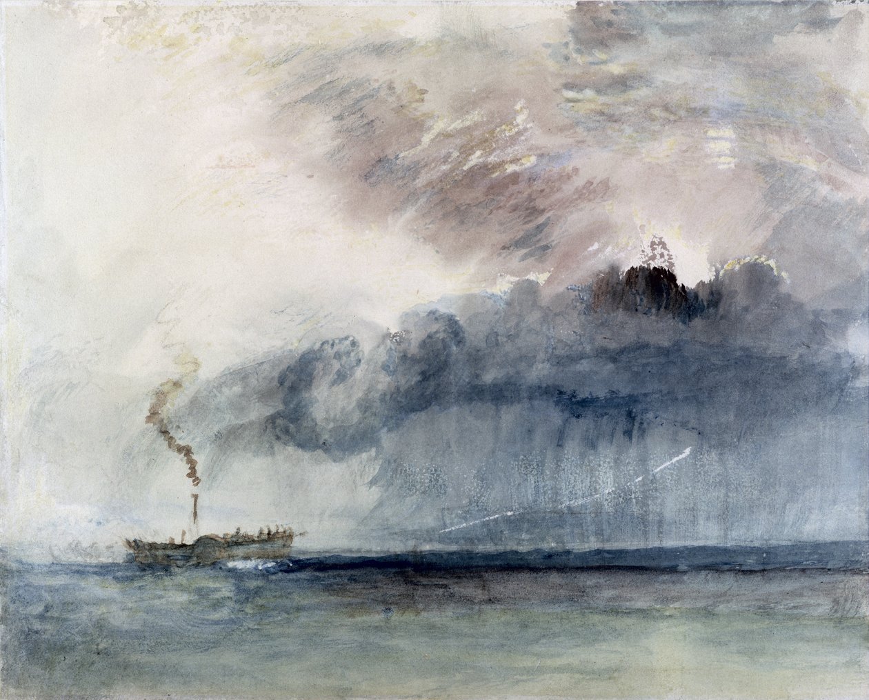 Bateau à vapeur dans une tempête, c.1841 - Joseph Mallord William Turner