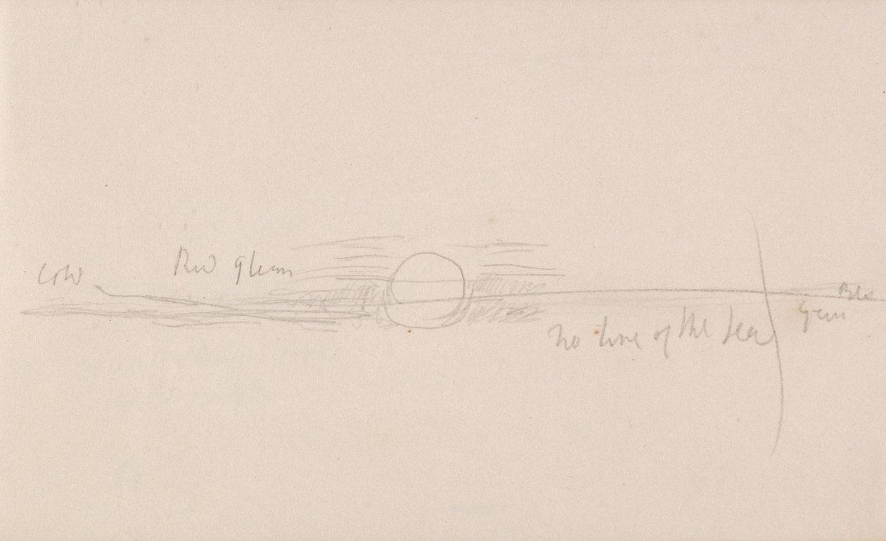 Le carnet de croquis du Canal - Joseph Mallord William Turner