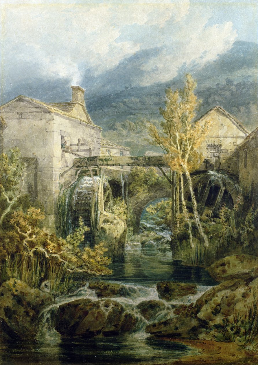 Le vieux moulin, Ambleside - Joseph Mallord William Turner