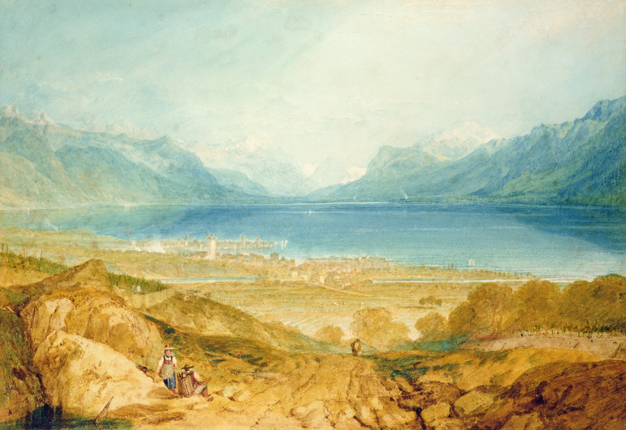 Vevey, lac Léman - Joseph Mallord William Turner