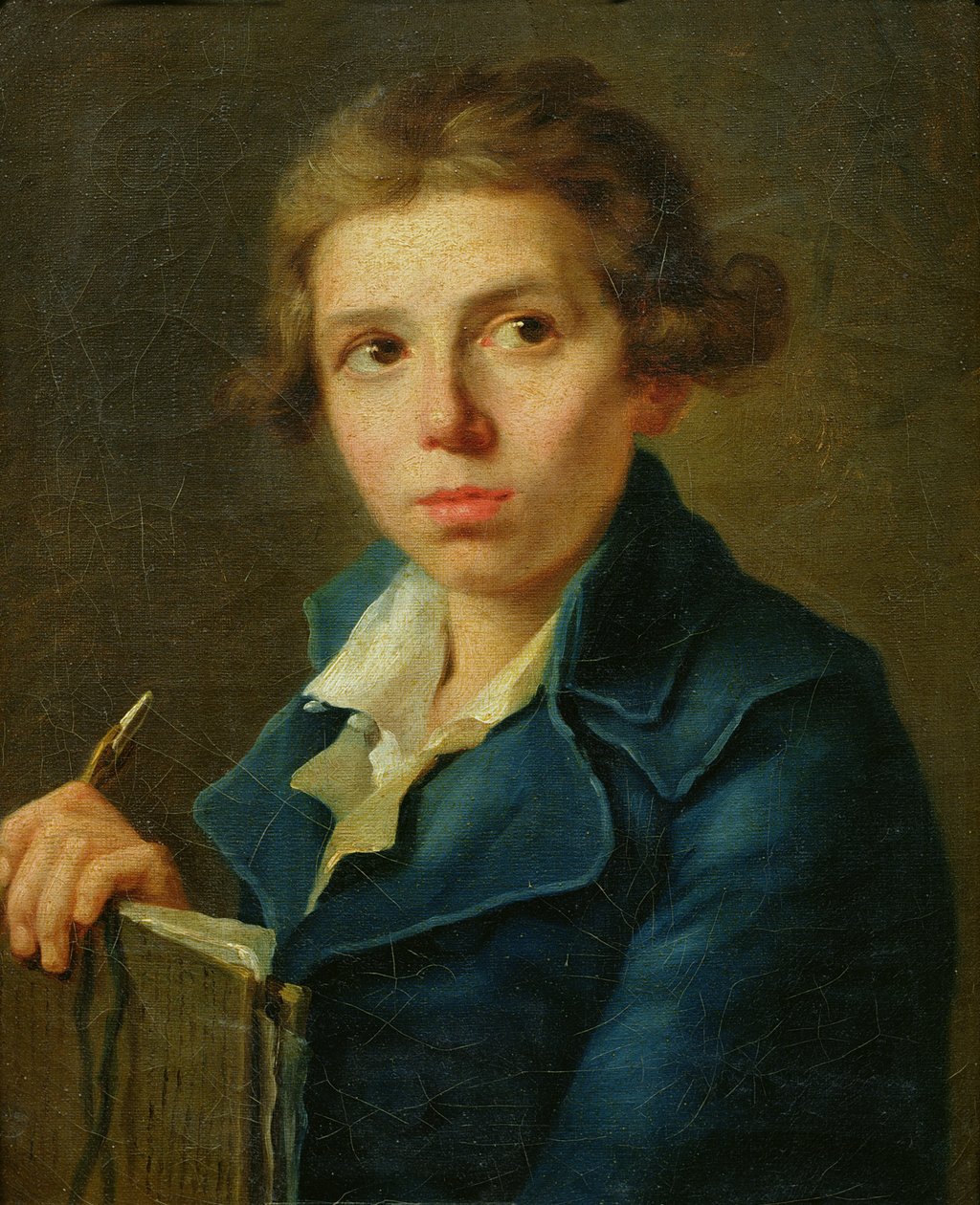 Portrait de Jacques-Louis David (1748-1825) jeune - Joseph Marie, the Elder Vien