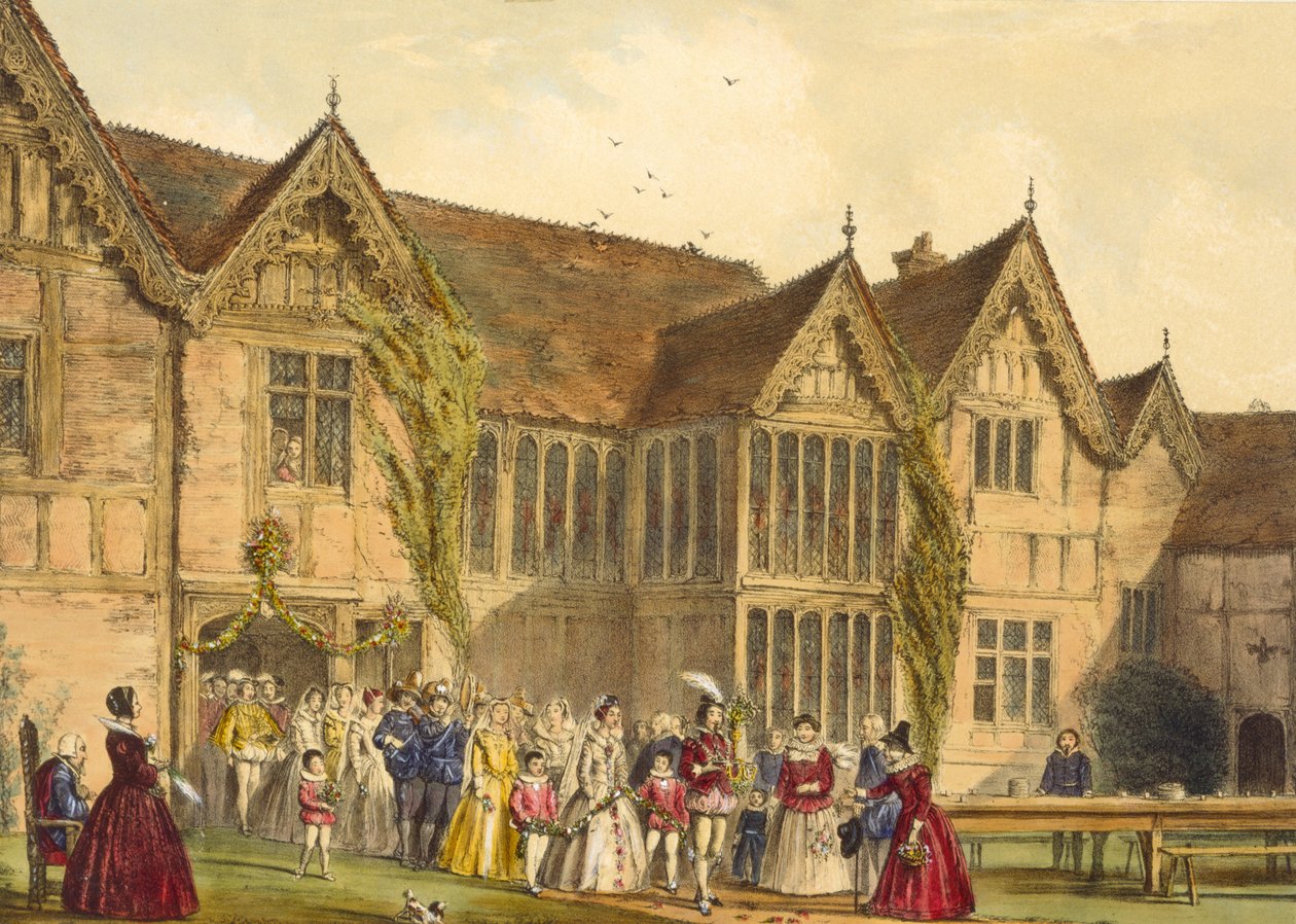 Mariage champêtre, Ockwells Manor dans le Berkshire, c.1600, de 