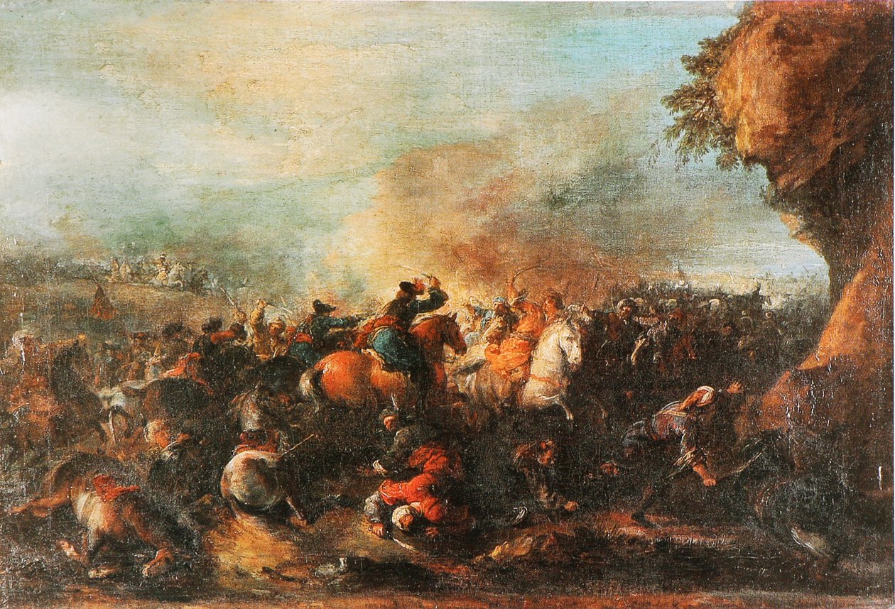 Combat entre Turcs et chrétiens - Joseph Parrocel