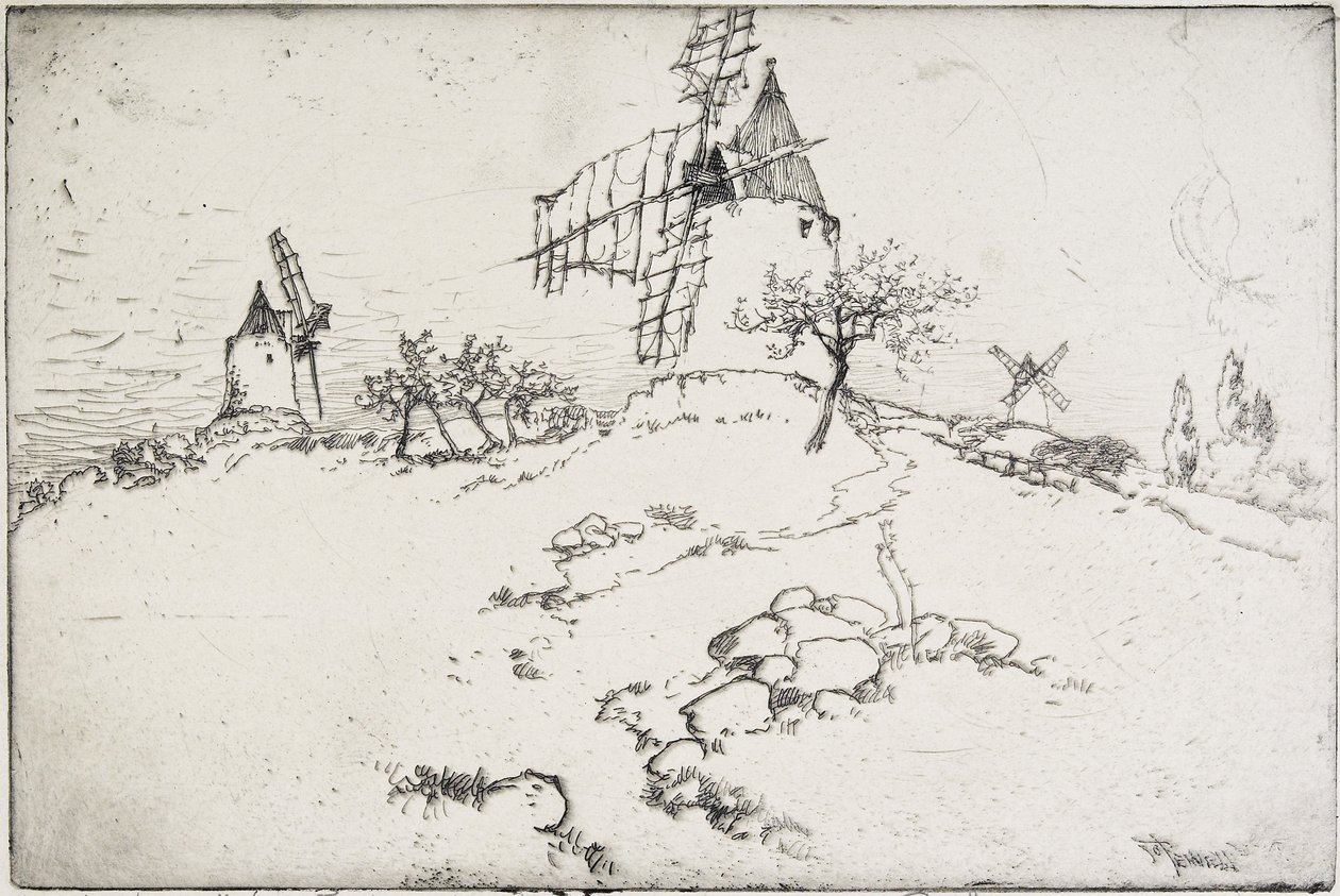 Le Moulin de Daudet, 1893 - Joseph Pennell