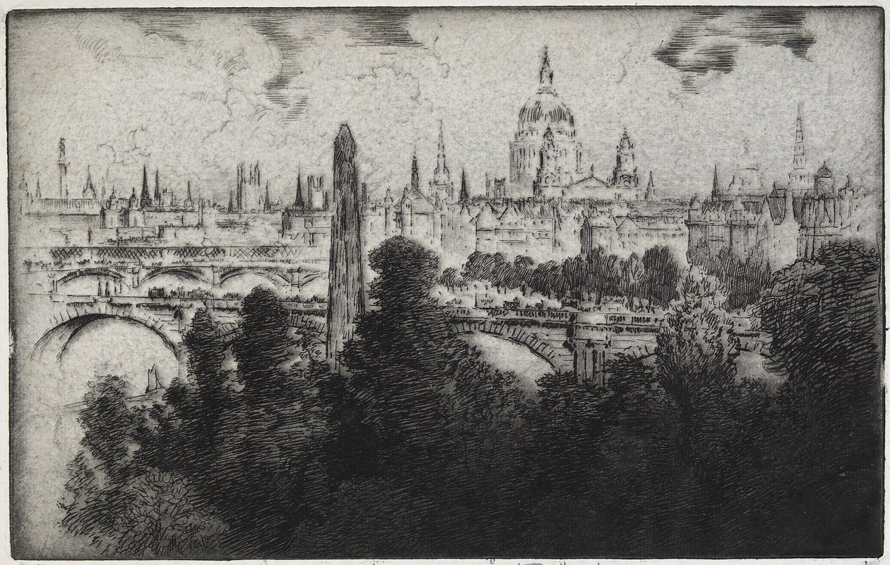 Londres sur les jardins de l
