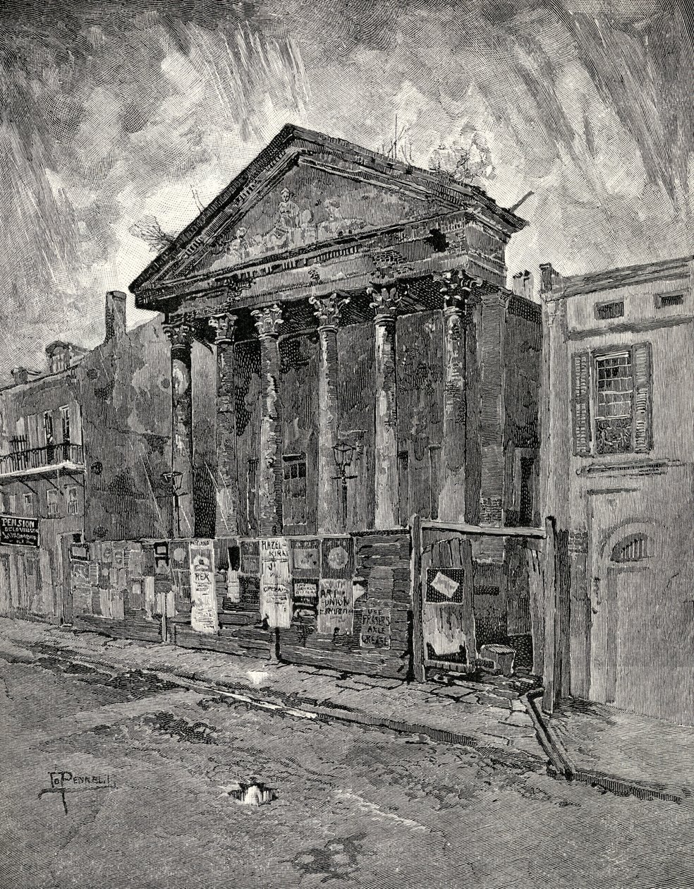 La vieille banque dans Toulouse Street, La Nouvelle-Orléans, de 