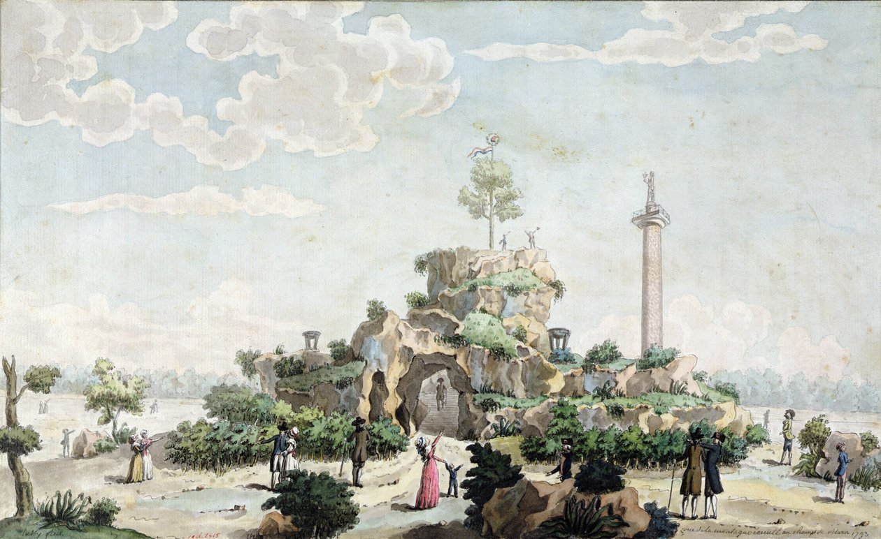 Montagne artificielle construite en 1793 sur le Champ de Mars - Joseph Tassy