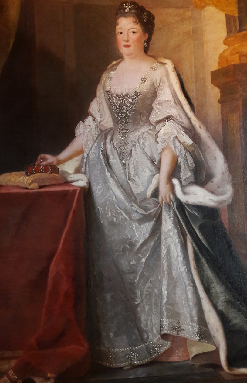 Portrait de Thérèse Kunigunde de Pologne avec une couronne - Joseph Vivien