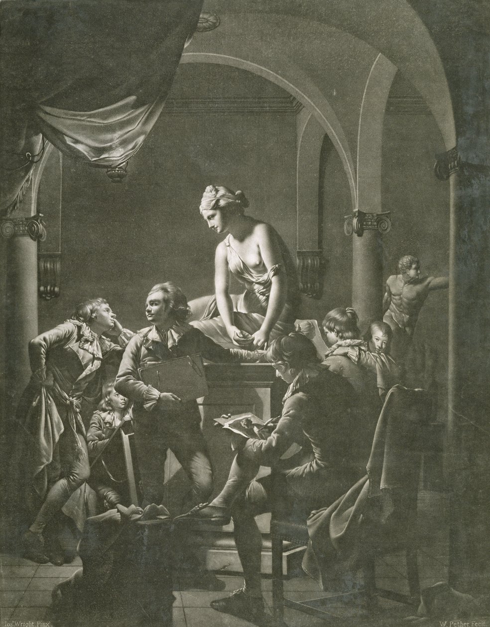 Académie de dessin - Joseph Wright of Derby