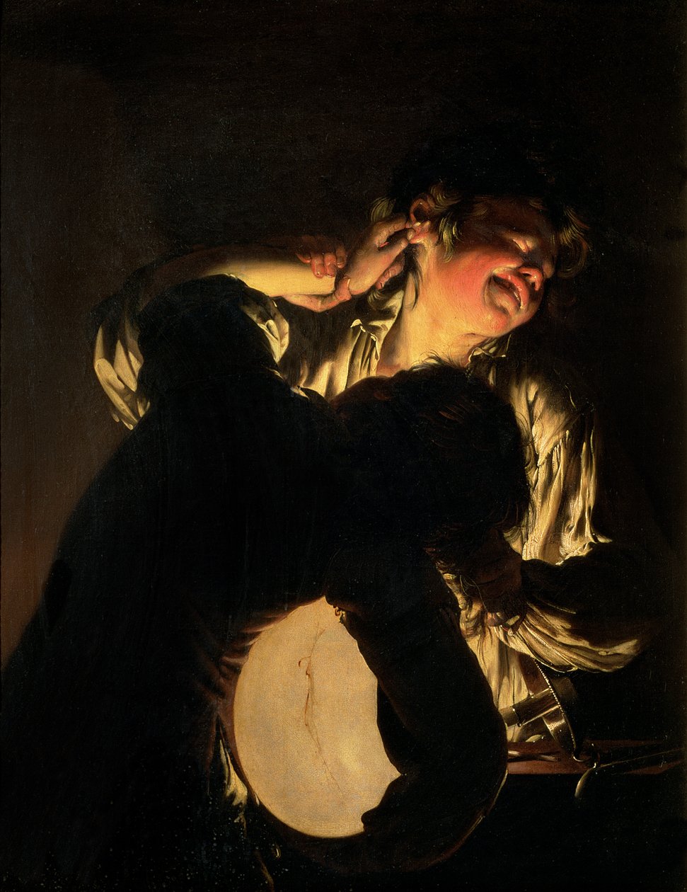 Deux garçons se battant pour une vessie, c.1767-70 - Joseph Wright of Derby