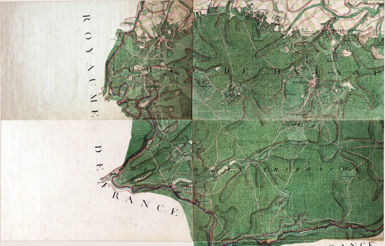 Carte de Seloigne - Seloignes, Belgique - Joseph de Ferraris