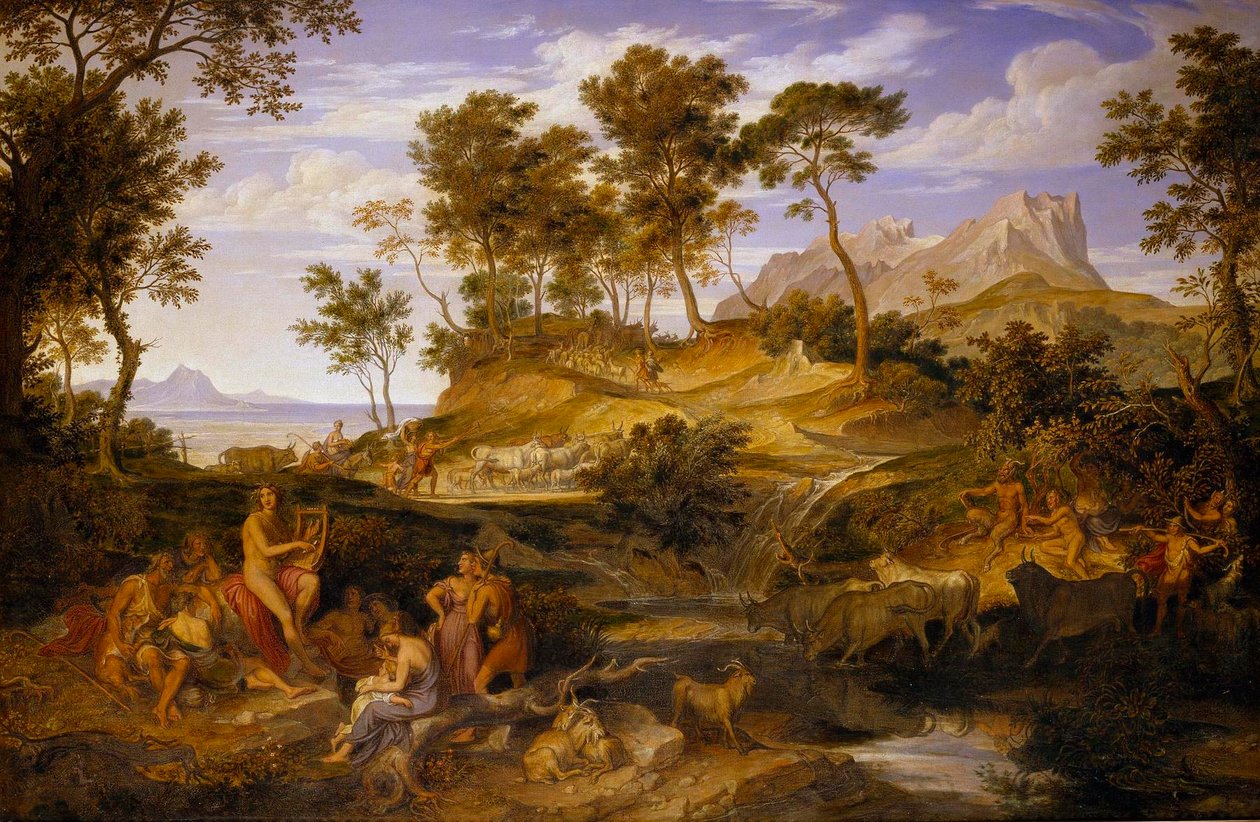 Apollon parmi les bergers thessaliens - Joseph Anton Koch