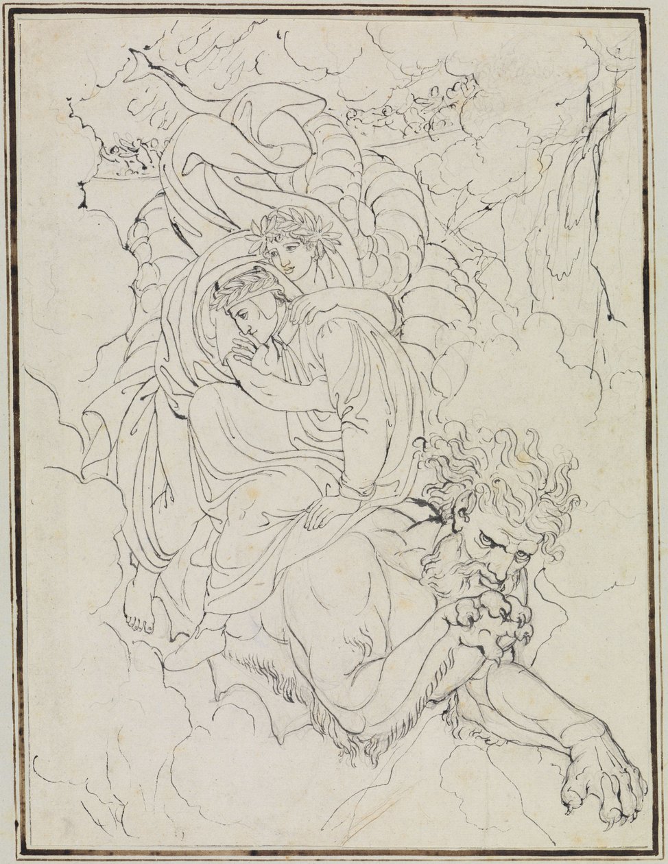 Dante et Virgile sur le dos de Géryon (Dante, L