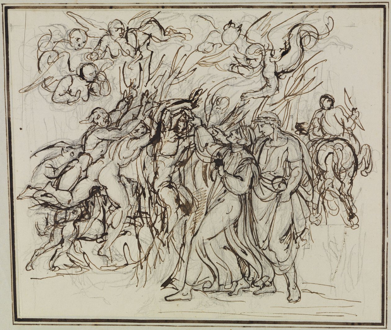 Dante et Virgile dans la forêt des suicidés (Dante, L