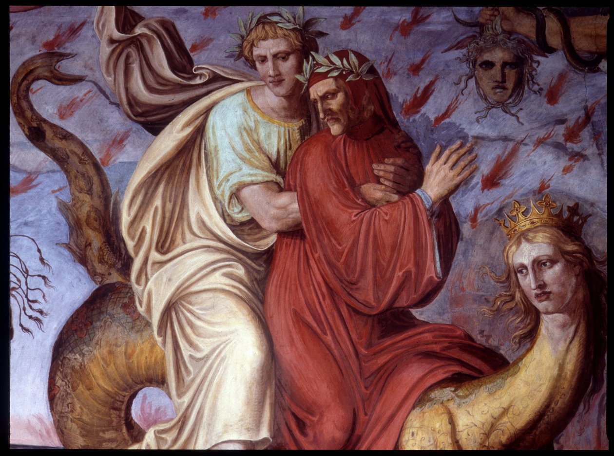 La Divine Comédie de Dante - Détail représentant l