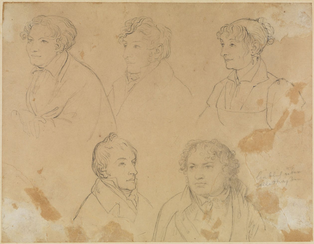 Cinq portraits - Joseph Anton Koch