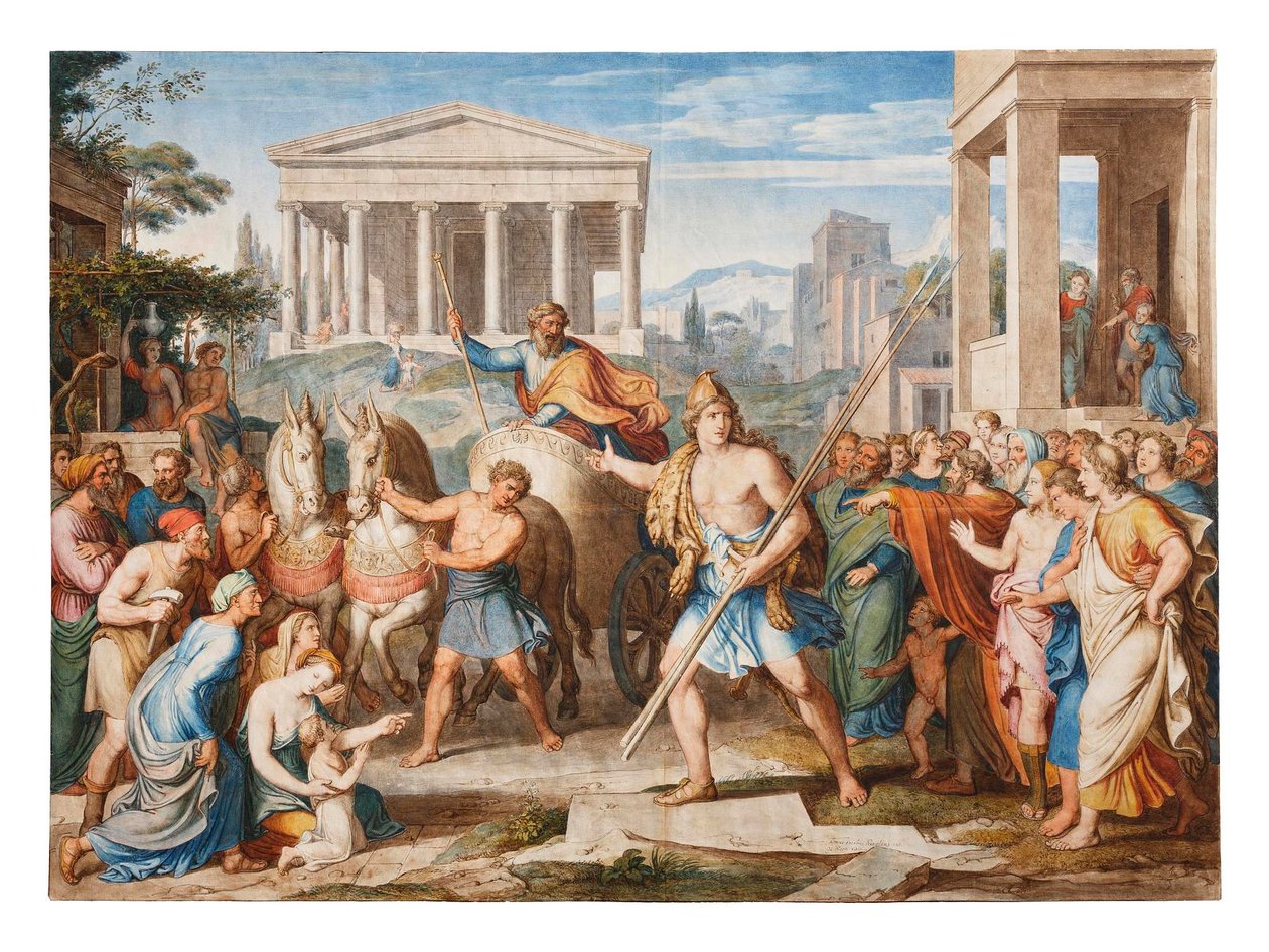 Jason arrivant à Iolcos - Joseph Anton Koch