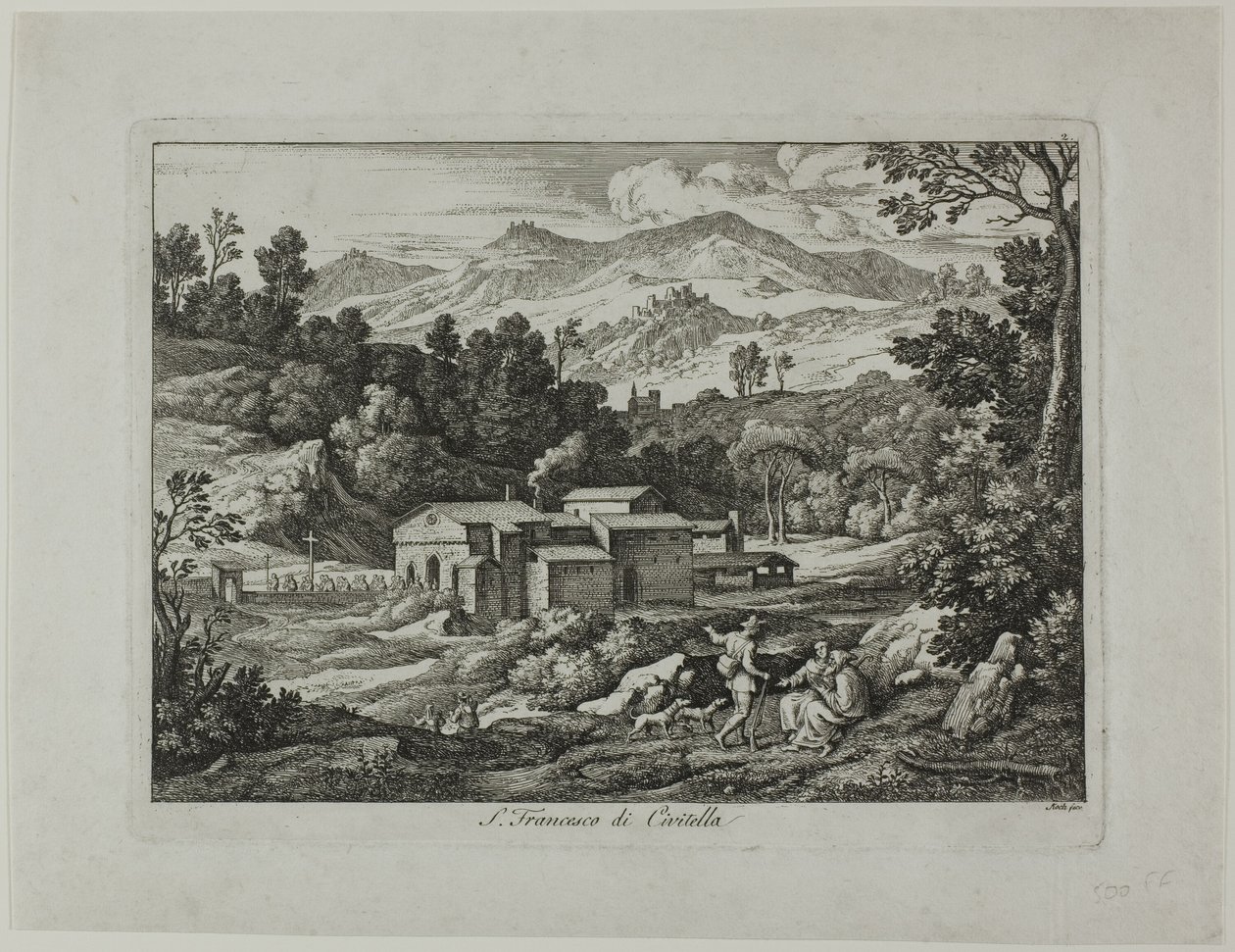 Monastère de San Francesco di Civitella dans les montagnes Sabines - Joseph Anton Koch