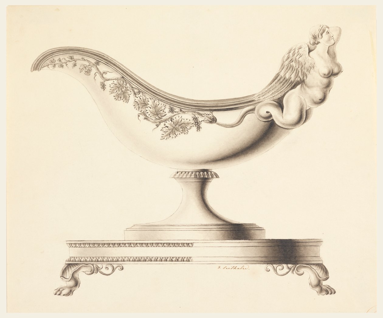 Conception pour une saucière - Joseph Anton Seethaler Ii