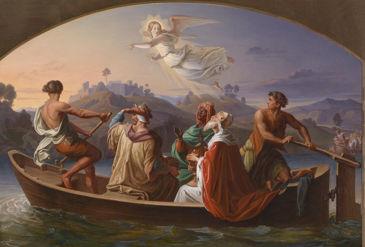 Les Rois Mages en route vers Bethléem - Joseph Binder