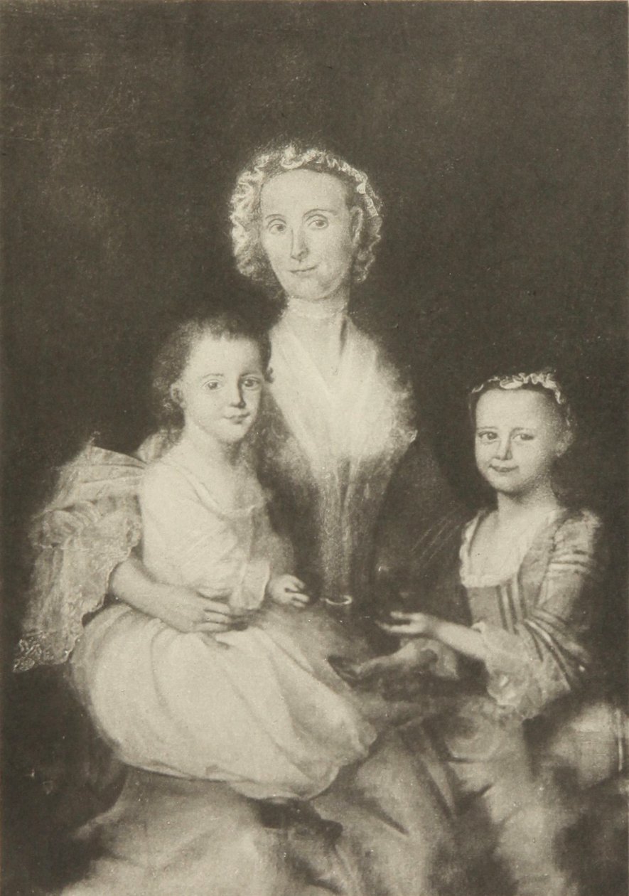 Anne Butterfield Tucker et ses enfants, Elizabeth et Nathaniel - Joseph Blackburn