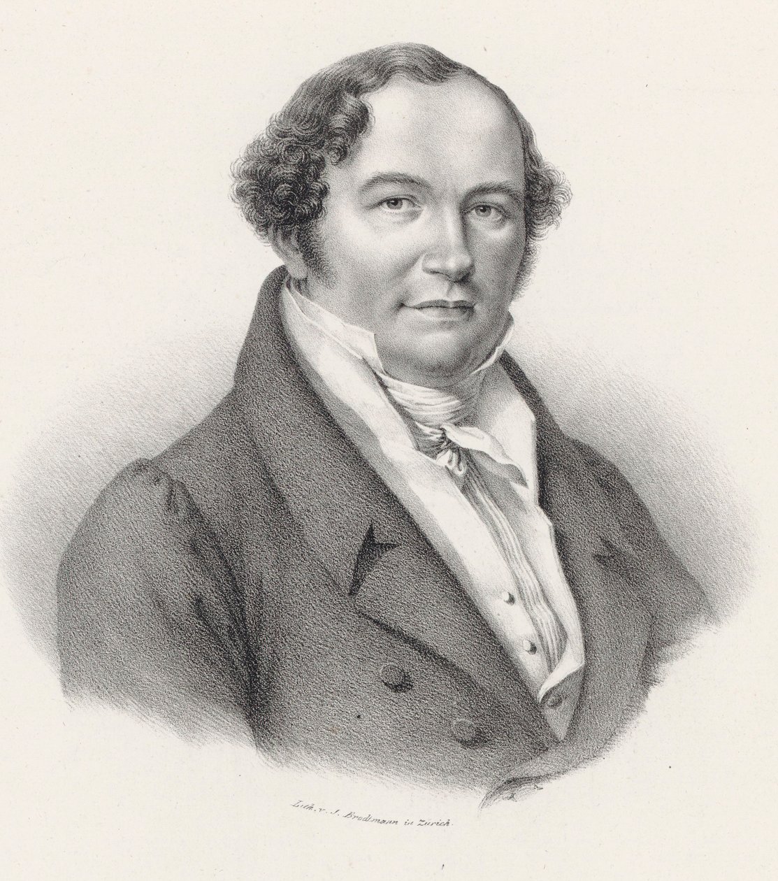 Portrait du compositeur Conradin Kreutzer - Joseph Brodtmann