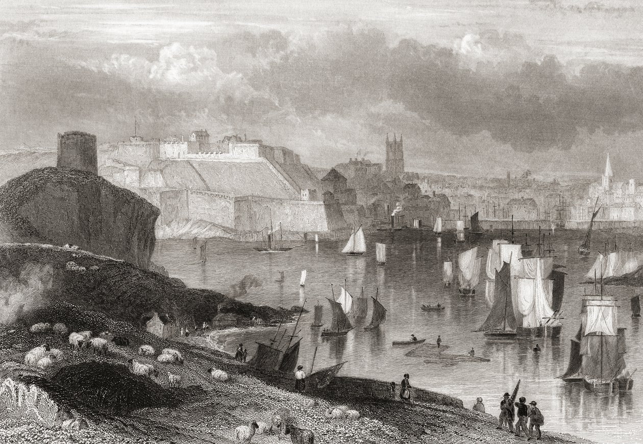 Plymouth, Devon, vu de Mount Batten - Joseph Brown