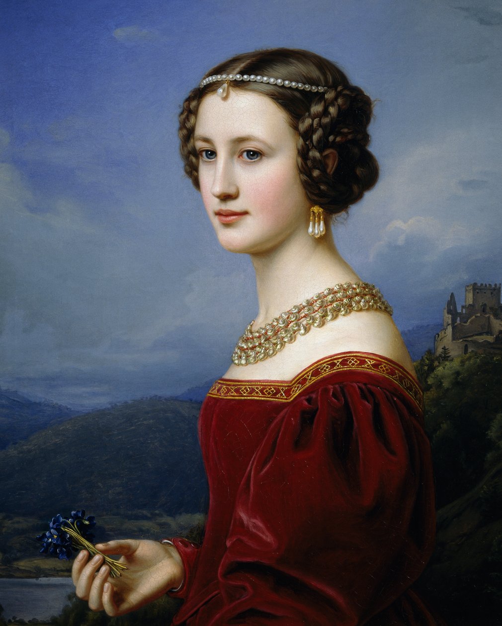 Portrait de Cornelia Vetterlein - Joseph Carl Stieler