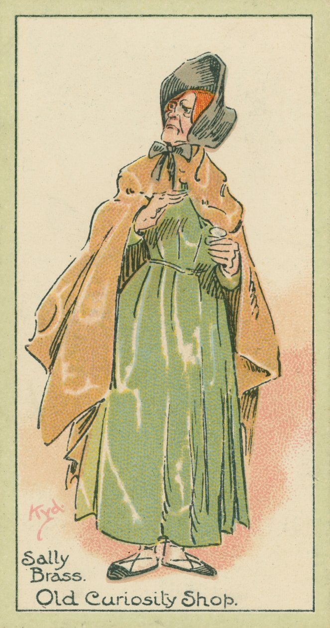 Sally Brass, Old Curiosity Shop (lithographie couleur) - Joseph Clayton (1856-1937) (after) Clarke