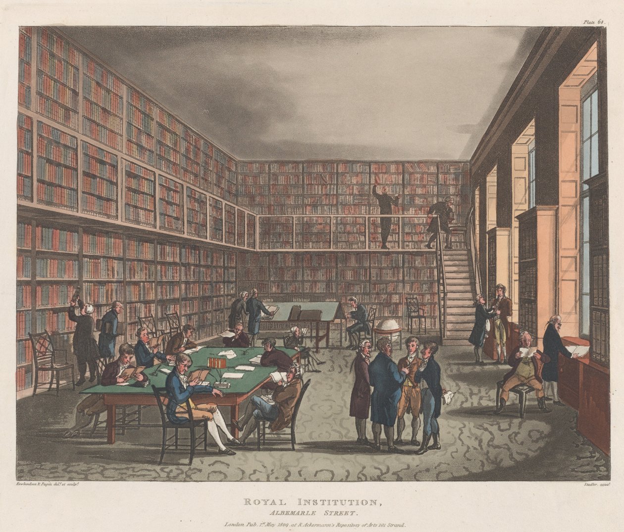 Royal Institution, Albemarle Street, 1er mai 1809 - Joseph Constantine Stadler
