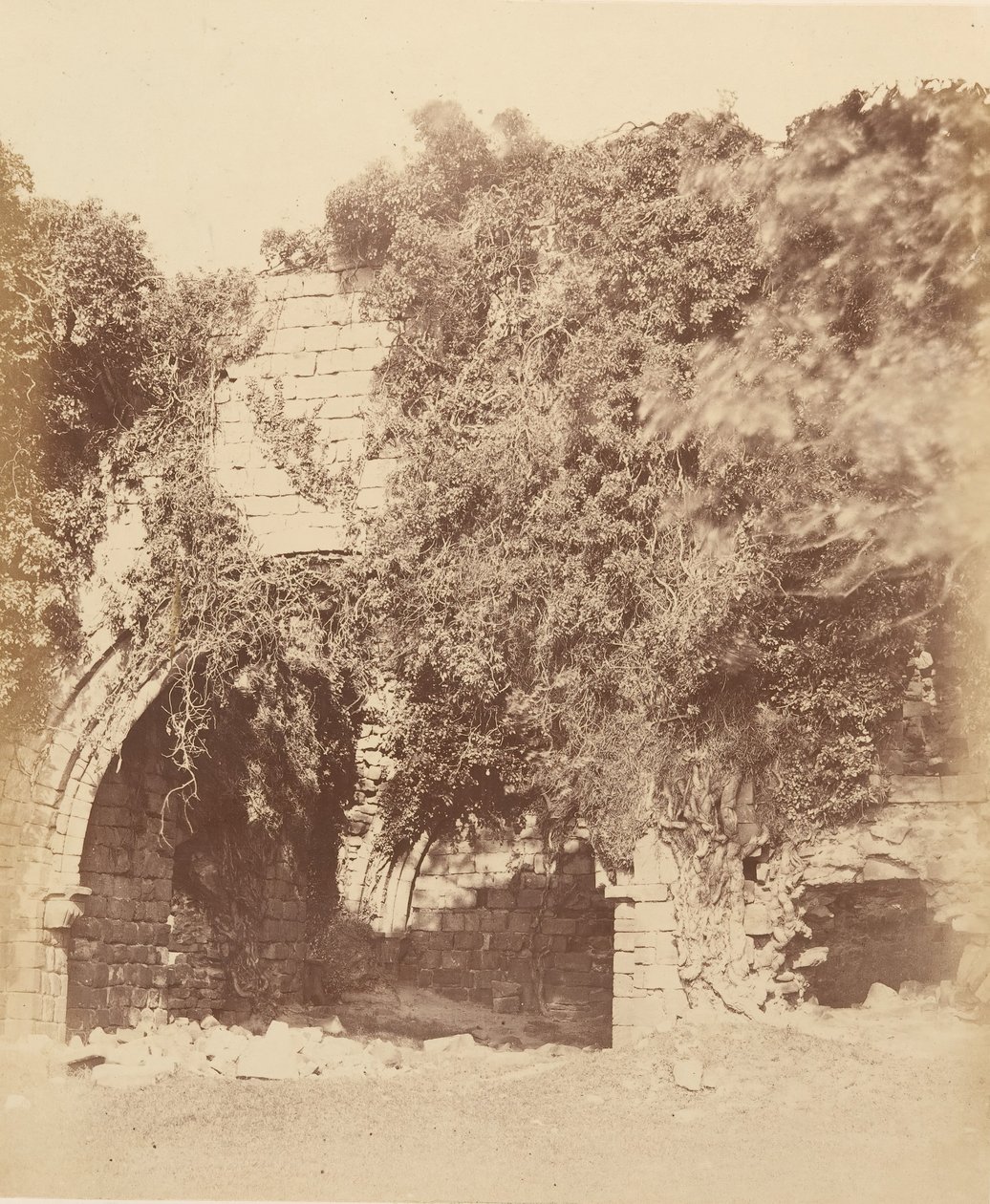 Abbaye de Kirkstall. Ruines du côté sud, années 1850 - Joseph Cundall