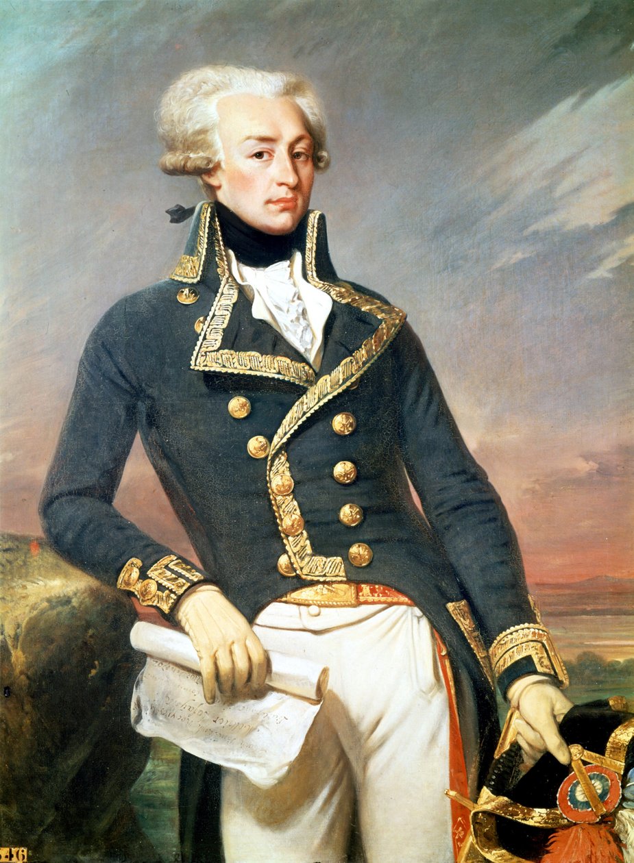 La Fayette - portrait par J. Court - Joseph Desire Court