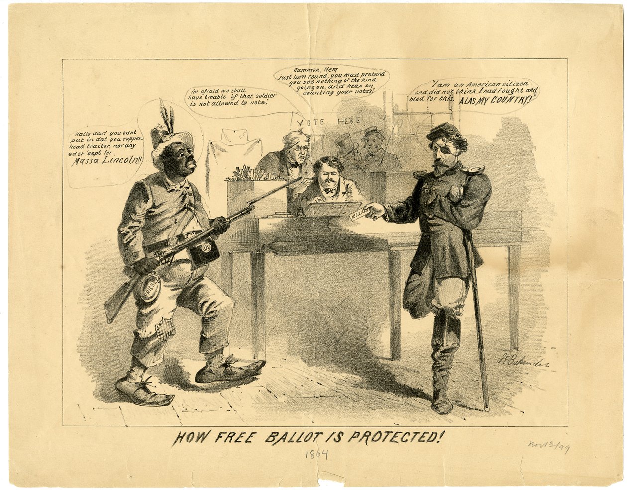 Comment le vote libre est protégé, 1864 - Joseph E. Baker