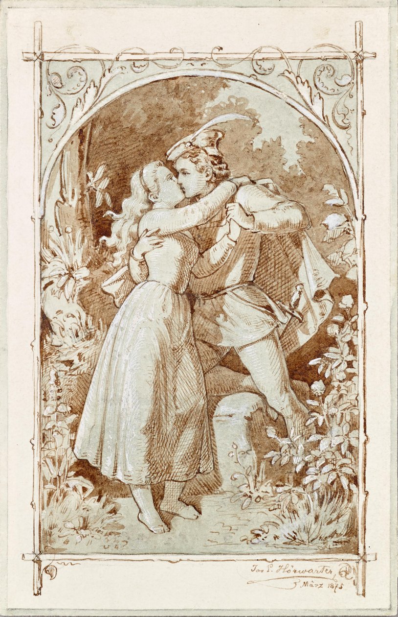Le baiser - Joseph Eugen Hörwarter